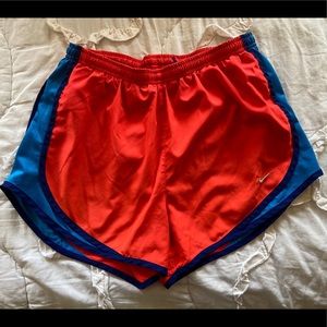 Orange & blue Nike shorts, condition like new